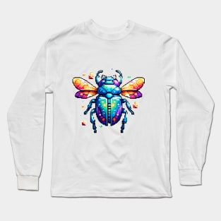 Pixel Beetle Long Sleeve T-Shirt